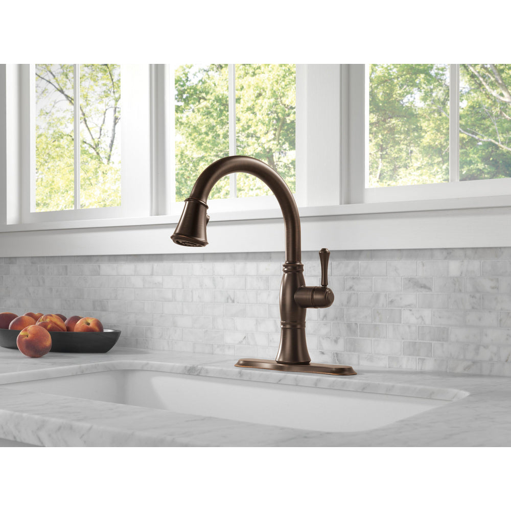 Delta Single Handle Pull-Down Kitchen Faucet with ShieldSpray