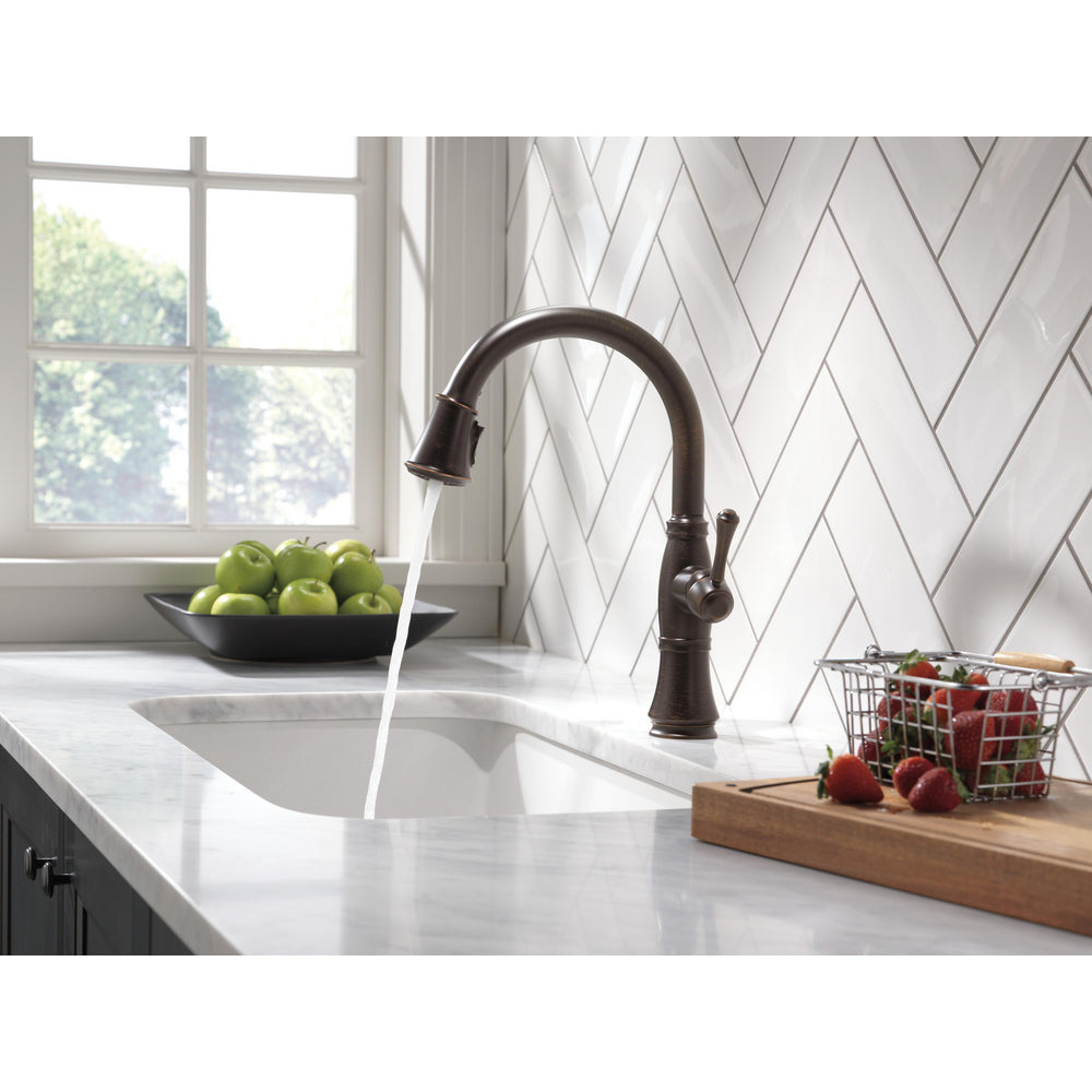 Delta Single Handle Pull-Down Kitchen Faucet with ShieldSpray