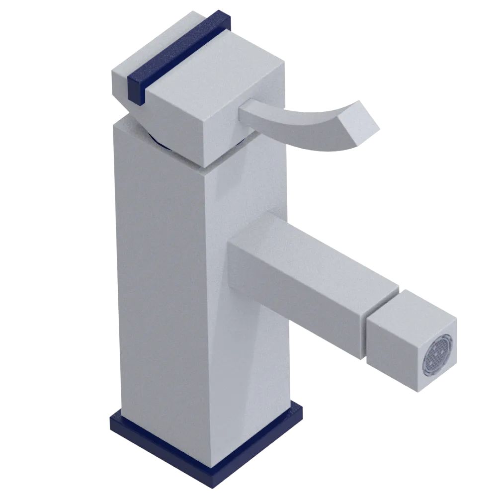 Rubinet Single Control Bidet Fitting (less drain) Matt White