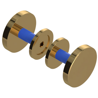 Rubinet Shower Door Knob (set) Gold