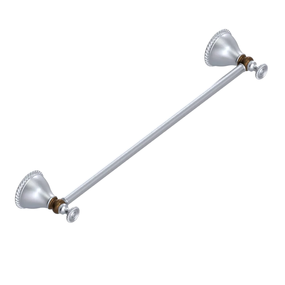 Rubinet Towel Bar 24" Satin Chrome