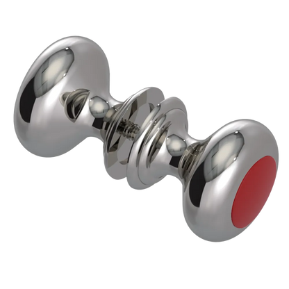 Rubinet Shower Door Knob (set) Polished Nickel