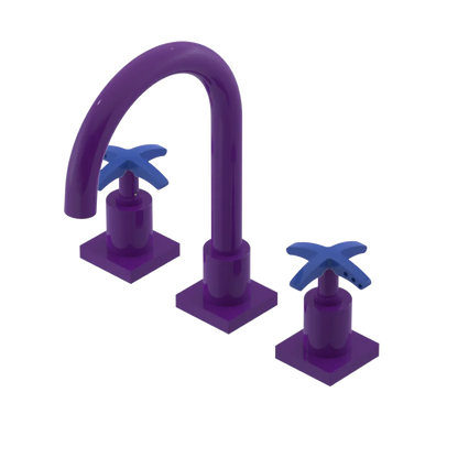 Rubinet Widespread Lav. Set. (less drain) Purple Haze