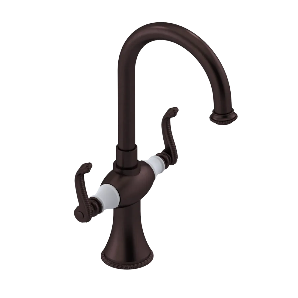 Rubinet Single Hole Dual Handle Lav. Set. (less drain) Oil Rubbed Bronze