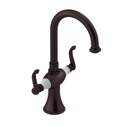 Rubinet Single Hole Dual Handle Lav. Set. (less drain) Oil Rubbed Bronze