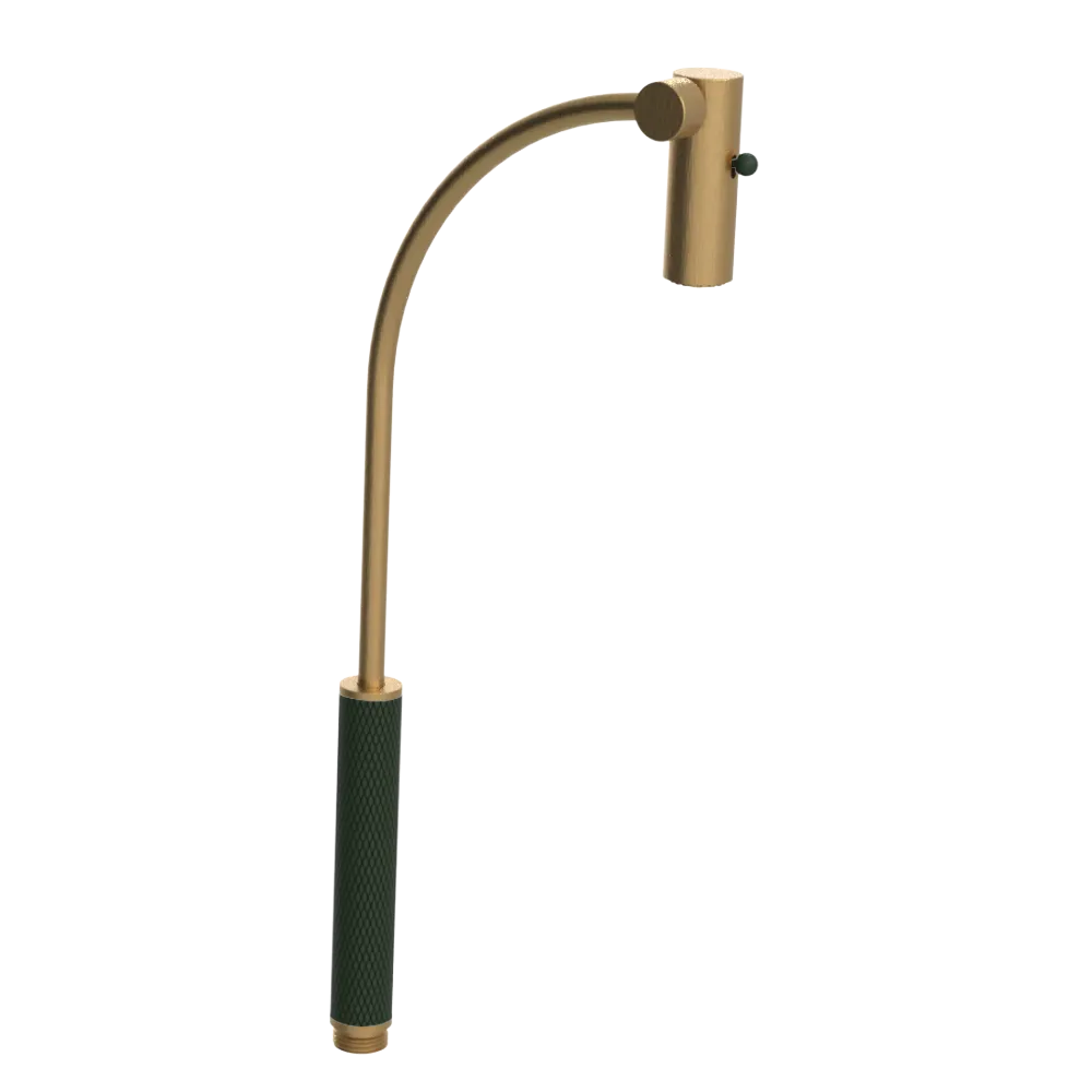 Rubinet Hand Held Shower Bidet Only Satin Gold