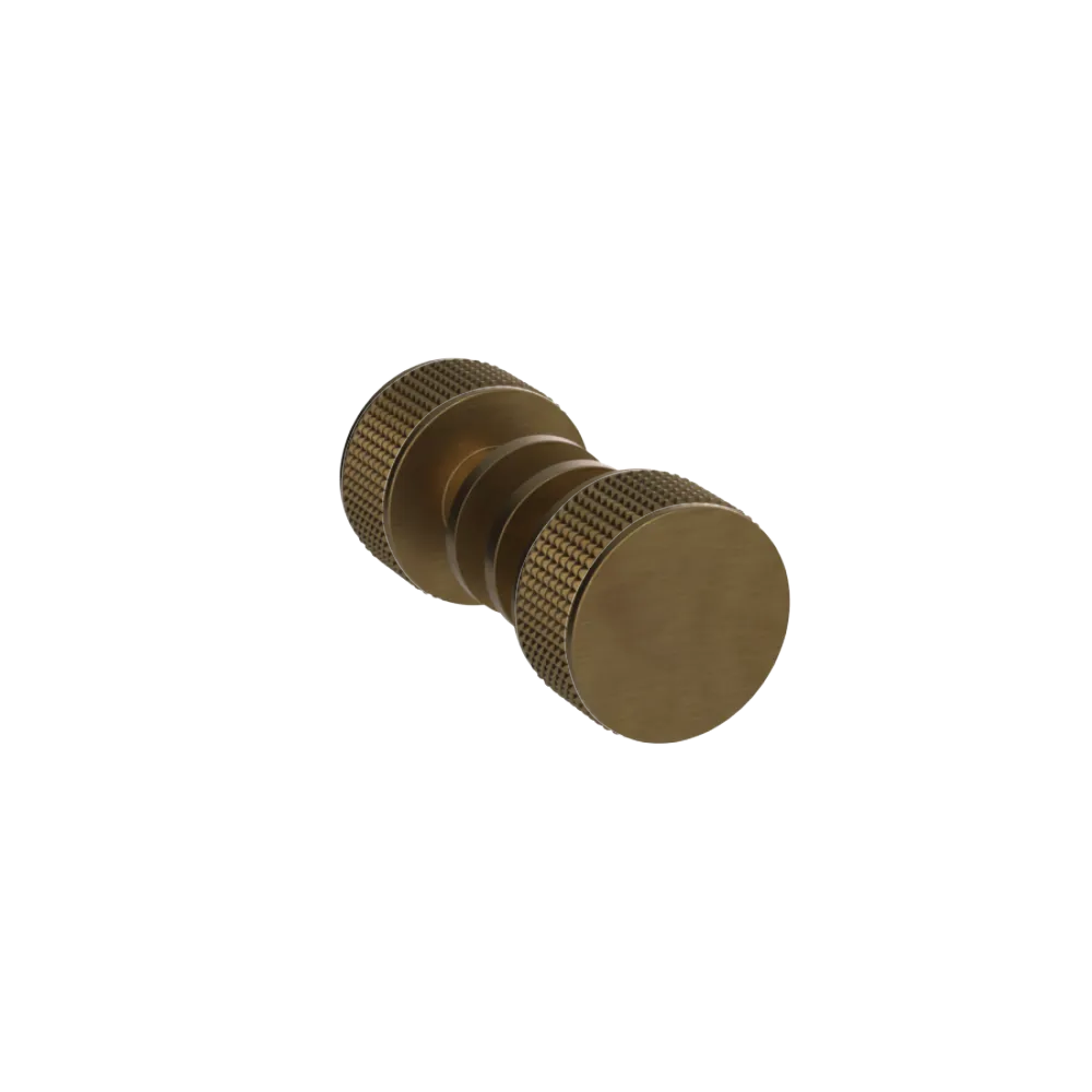 Rubinet Shower Door Knob (set) Antique Brass Matt