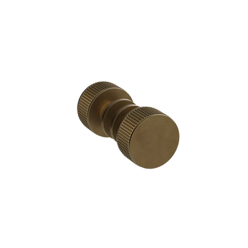 Rubinet Shower Door Knob (set) Antique Brass Matt