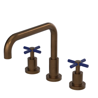 Rubinet Widespread Kitchen Set Tuscan Brass