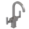 Rubinet Single Hole Dual Handle Lav. Set. (less drain) Polished Nickel