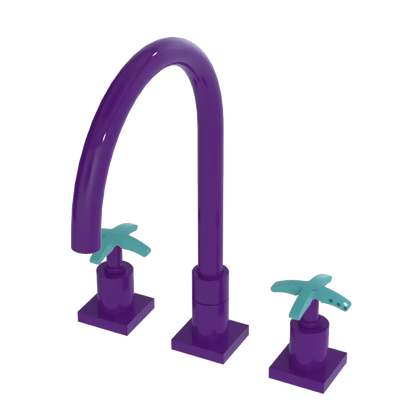 Rubinet Widespread Kitchen Set Purple Haze