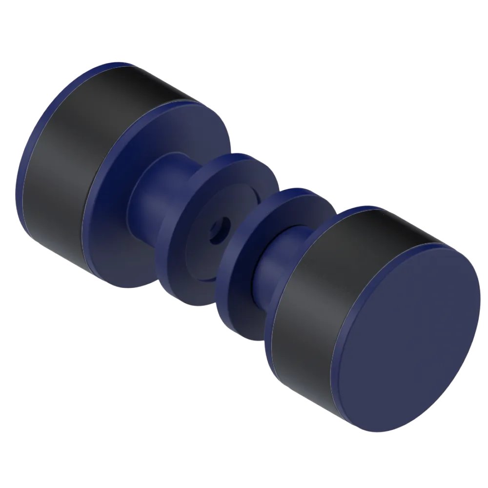 Rubinet Shower Door Knob (set) Midnight Blue