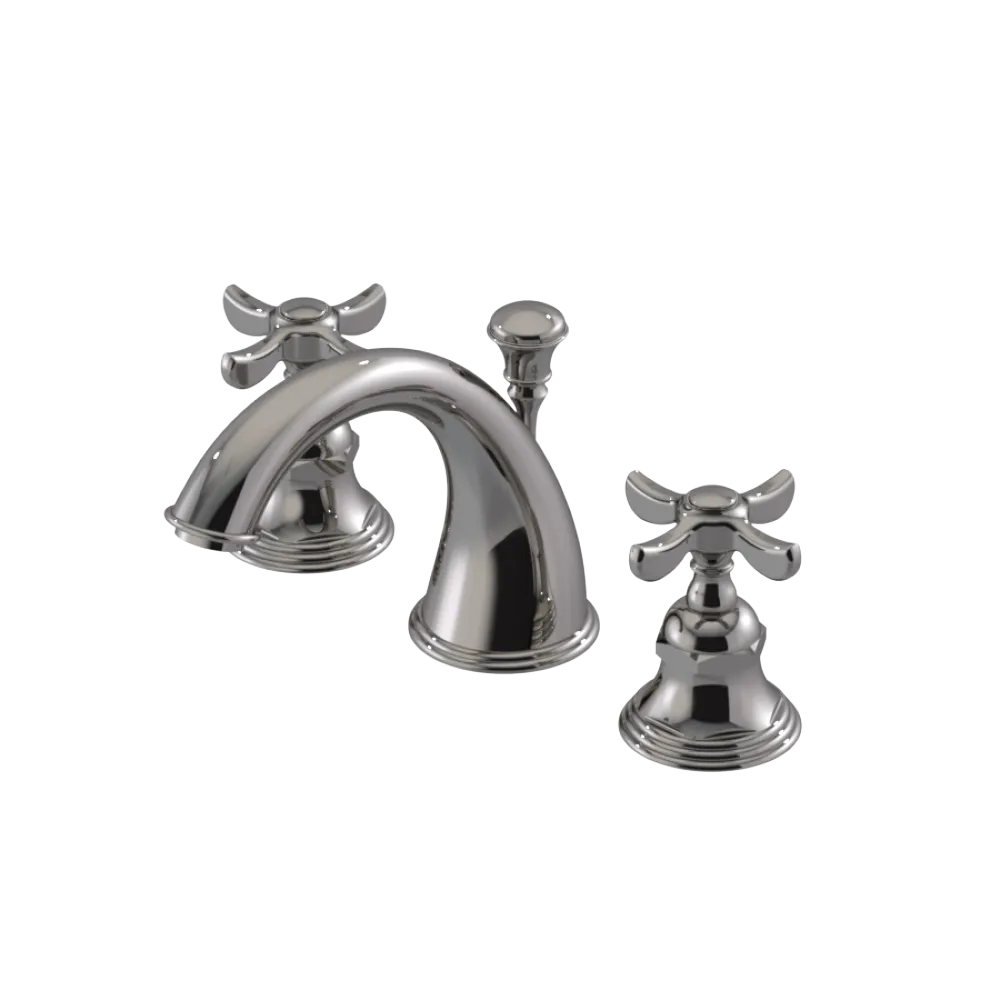 Rubinet Widespread Lav. Set. (less drain) Polished Nickel