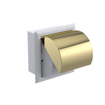 Rubinet RECESSED TOILET PAPER HOLDER White