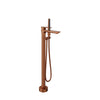 Baril Floor-mounted tub filler with hand shower