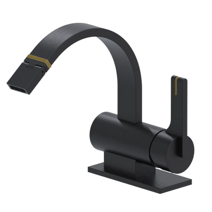 Rubinet Single Control Bidet Fitting (less drain) Matt Black
