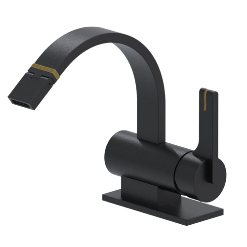 Rubinet Single Control Bidet Fitting (less drain) Matt Black