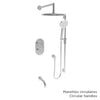 Baril Complete thermostatic pressure balanced shower kit without handle