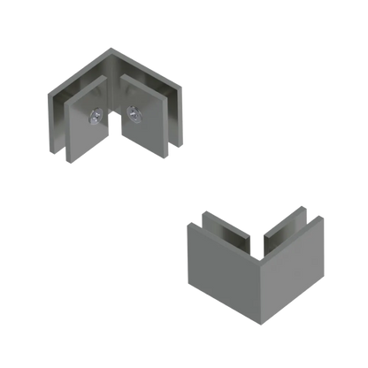 Rubinet 90 Glass to Glass Satin Nickel