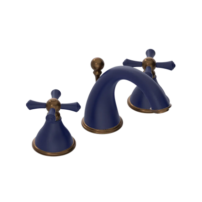 Rubinet Widespread Lav. Set. (less drain) Midnight Blue