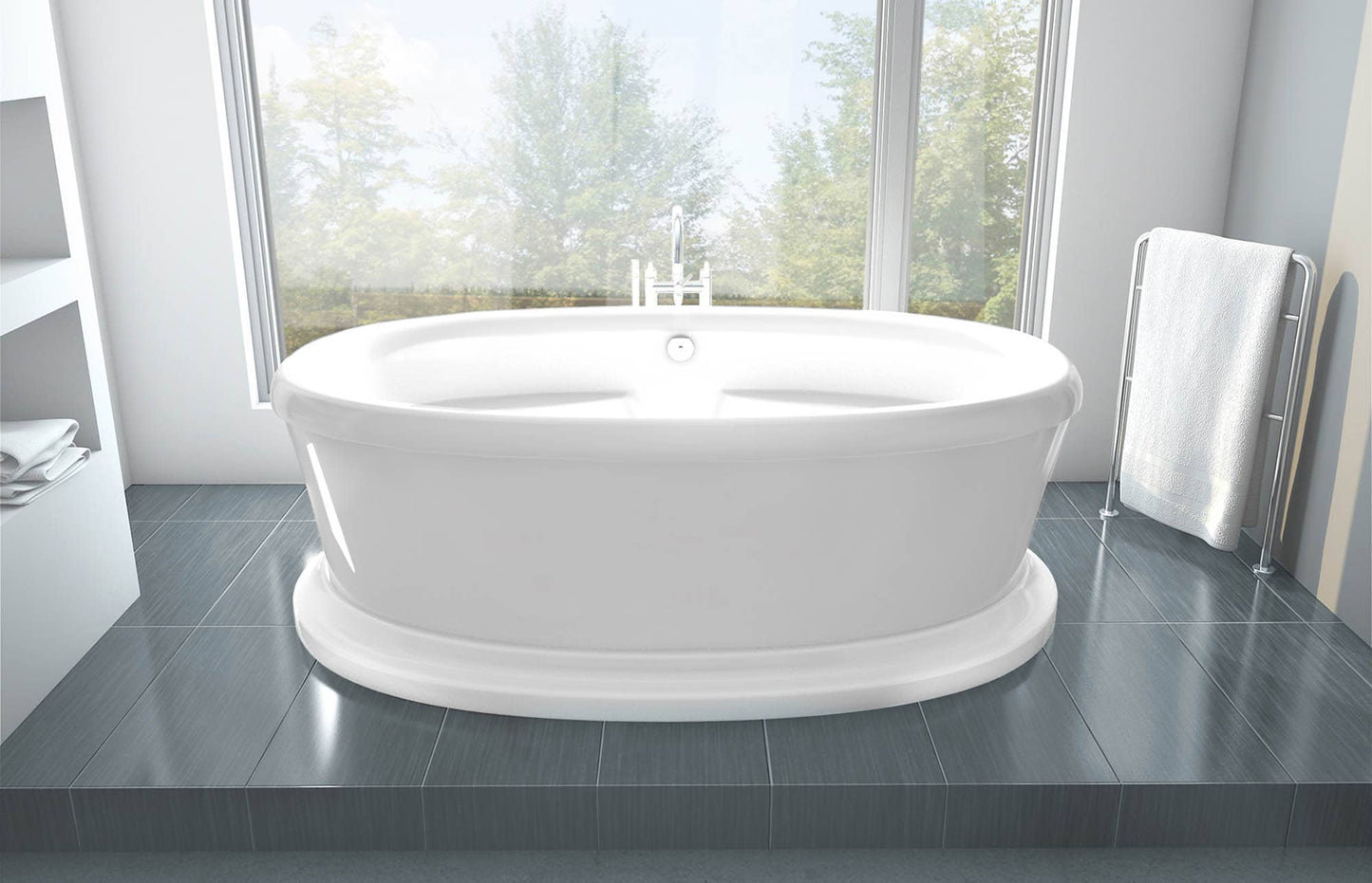 Oceania Legende Pedestal Freestanding Bath