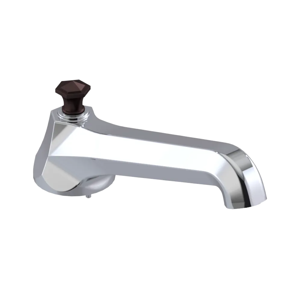 Rubinet Tub Filler Spout Deck Mount Chrome