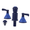 Rubinet Bidet Fitting with Spray, Diverter, and Vacum Breaker (Less Drain) Midnight Blue
