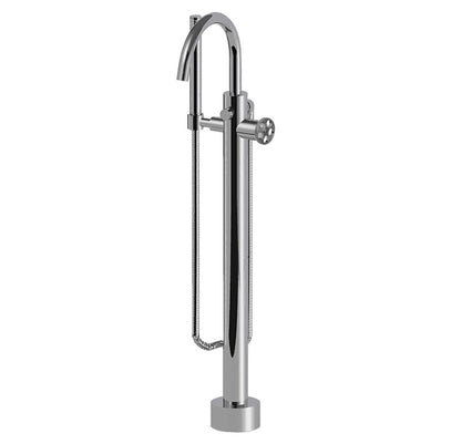 Cabano Floor mount tub filler with hand shower