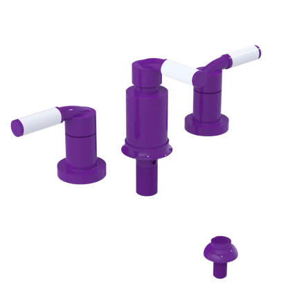 Rubinet Bidet Fitting with Spray, Diverter, and Vacuum Breaker (less drain) Purple Haze