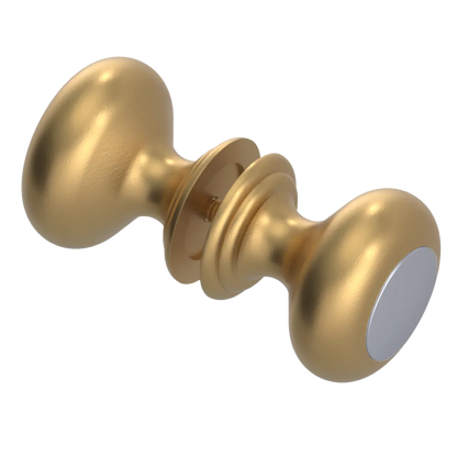 Rubinet Shower Door Knob (set) Satin Gold