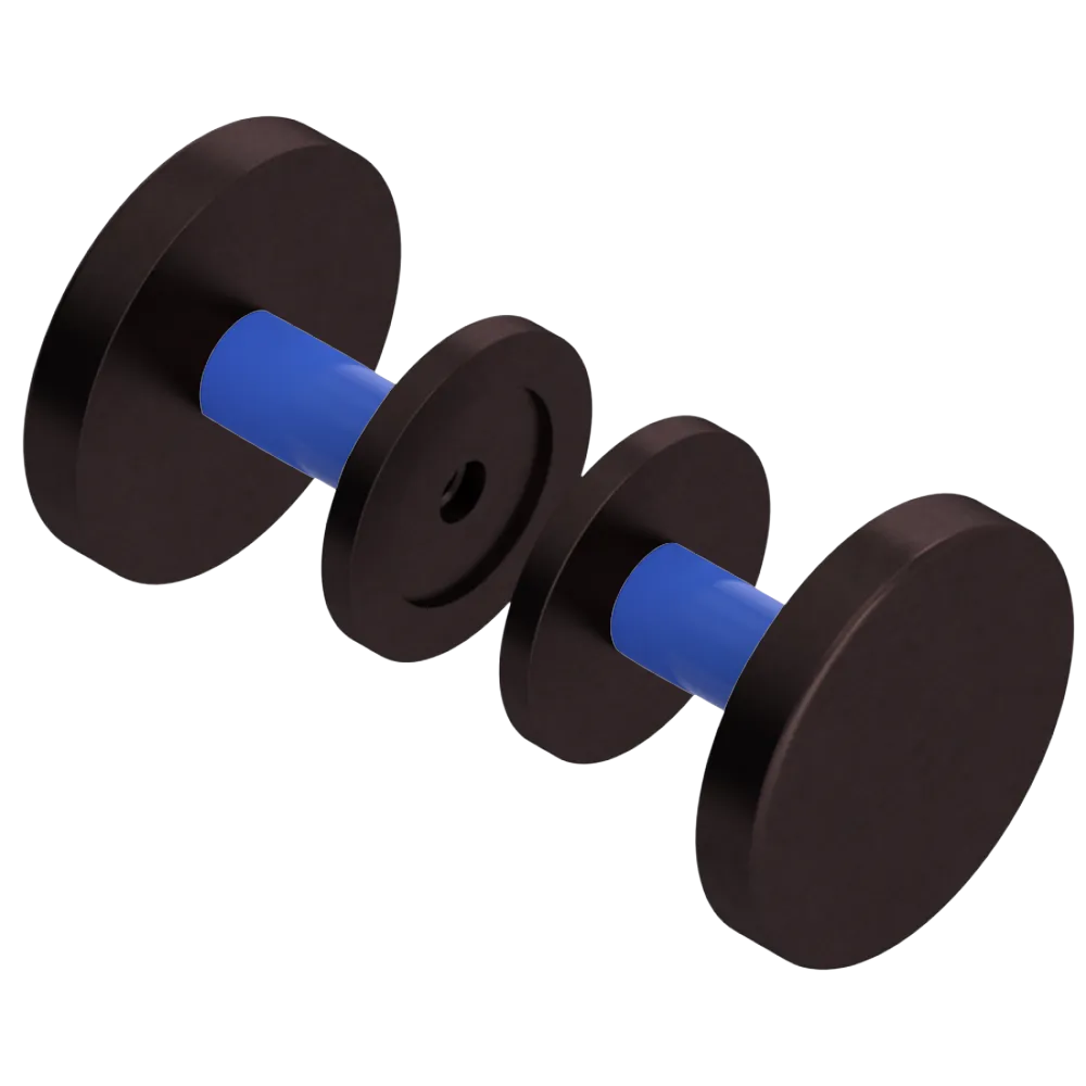 Rubinet Shower Door Knob (set) Oil Rubbed Bronze