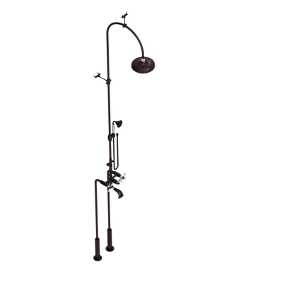 Rubinet Floor Mount Tub & Shower with hand held shower Oil Rubbed Bronze