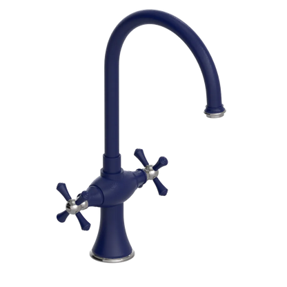 Rubinet Two Handle Single Hole Kitchen Set Midnight Blue