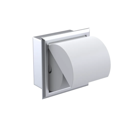 Rubinet RECESSED TOILET PAPER HOLDER Satin Chrome