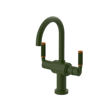 Rubinet Single Hole Dual Handle Lav. Set. (less drain) Green Envy
