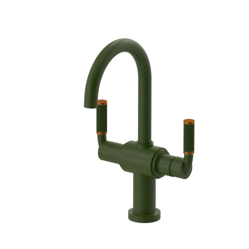 Rubinet Single Hole Dual Handle Lav. Set. (less drain) Green Envy
