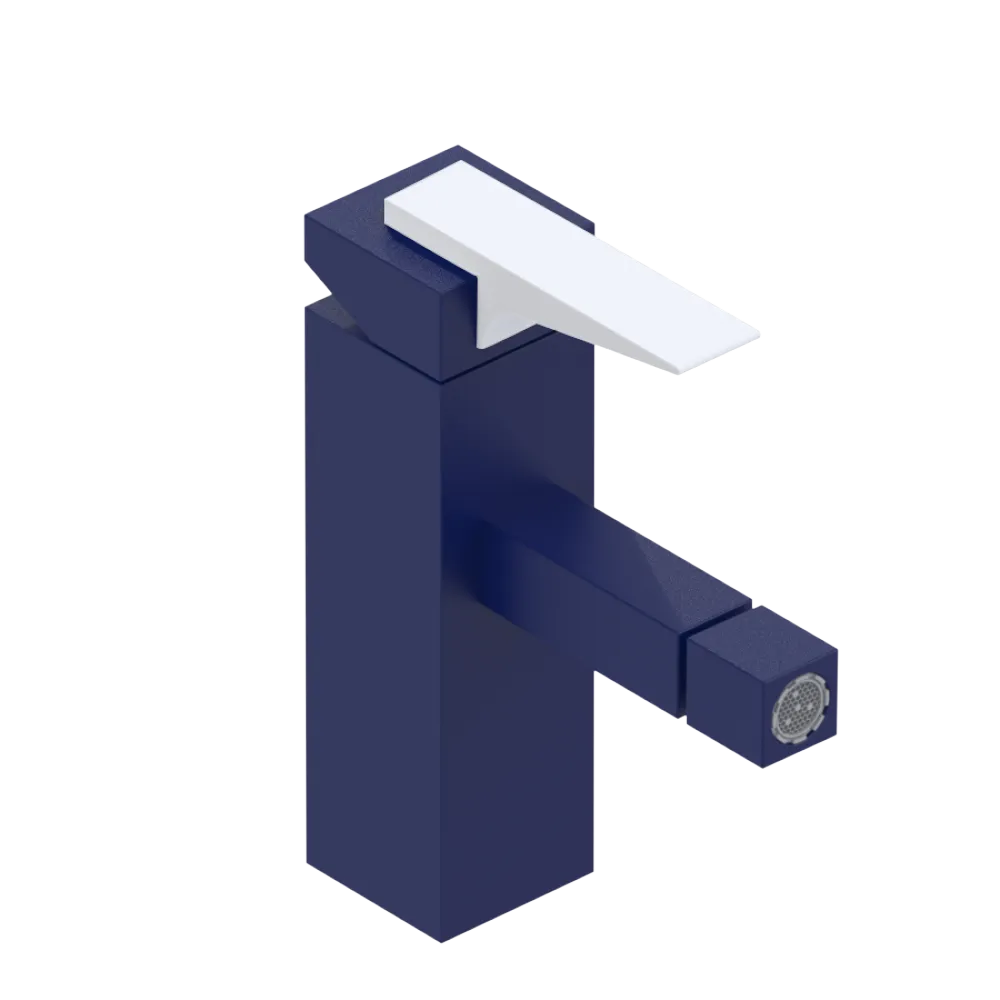 Rubinet Single Control Bidet Fitting (less drain) Midnight Blue