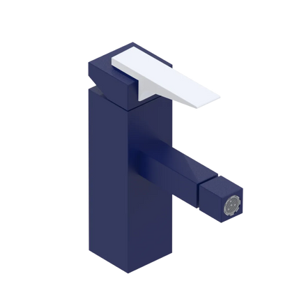 Rubinet Single Control Bidet Fitting (less drain) Midnight Blue