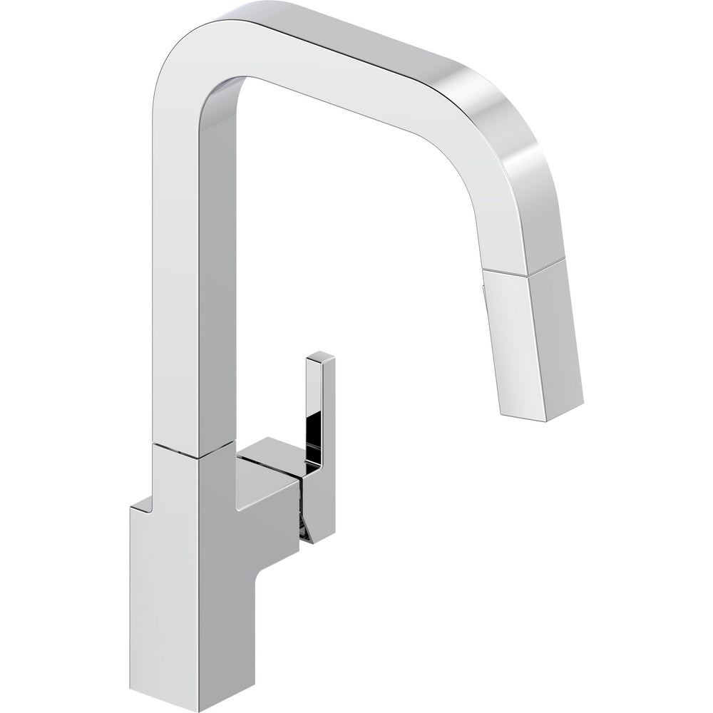 Junction Single Handle Pull-down Kitchen Faucet - Chrome