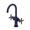 Rubinet Single Hole Dual Handle Lav. Set with LaSalle Spout (less drain) Midnight Blue