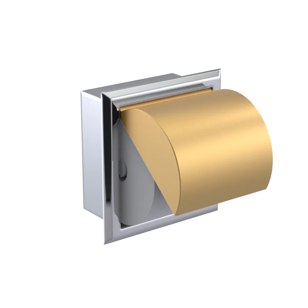 Rubinet RECESSED TOILET PAPER HOLDER Chrome