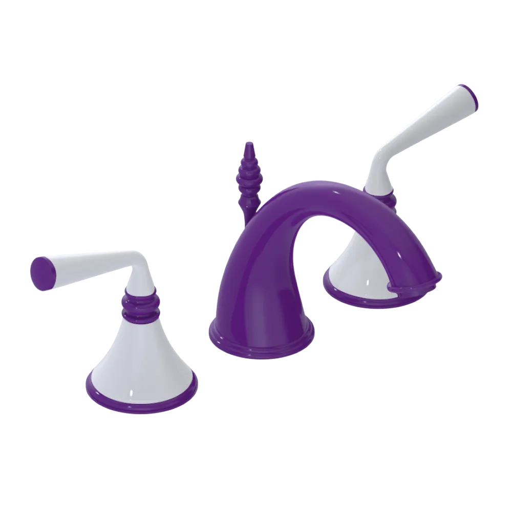 Rubinet Widespread Lav. Set. (less drain) Purple Haze