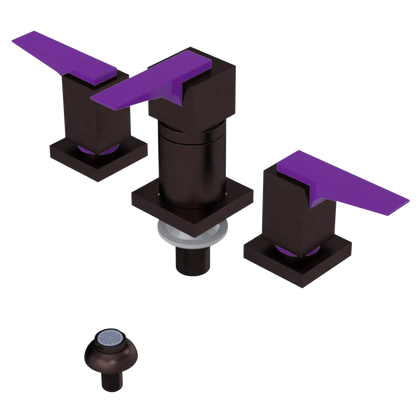 Rubinet Bidet Fitting with Spray, Diverter, and Vacuum Breaker (less drain) Tuscan Brass