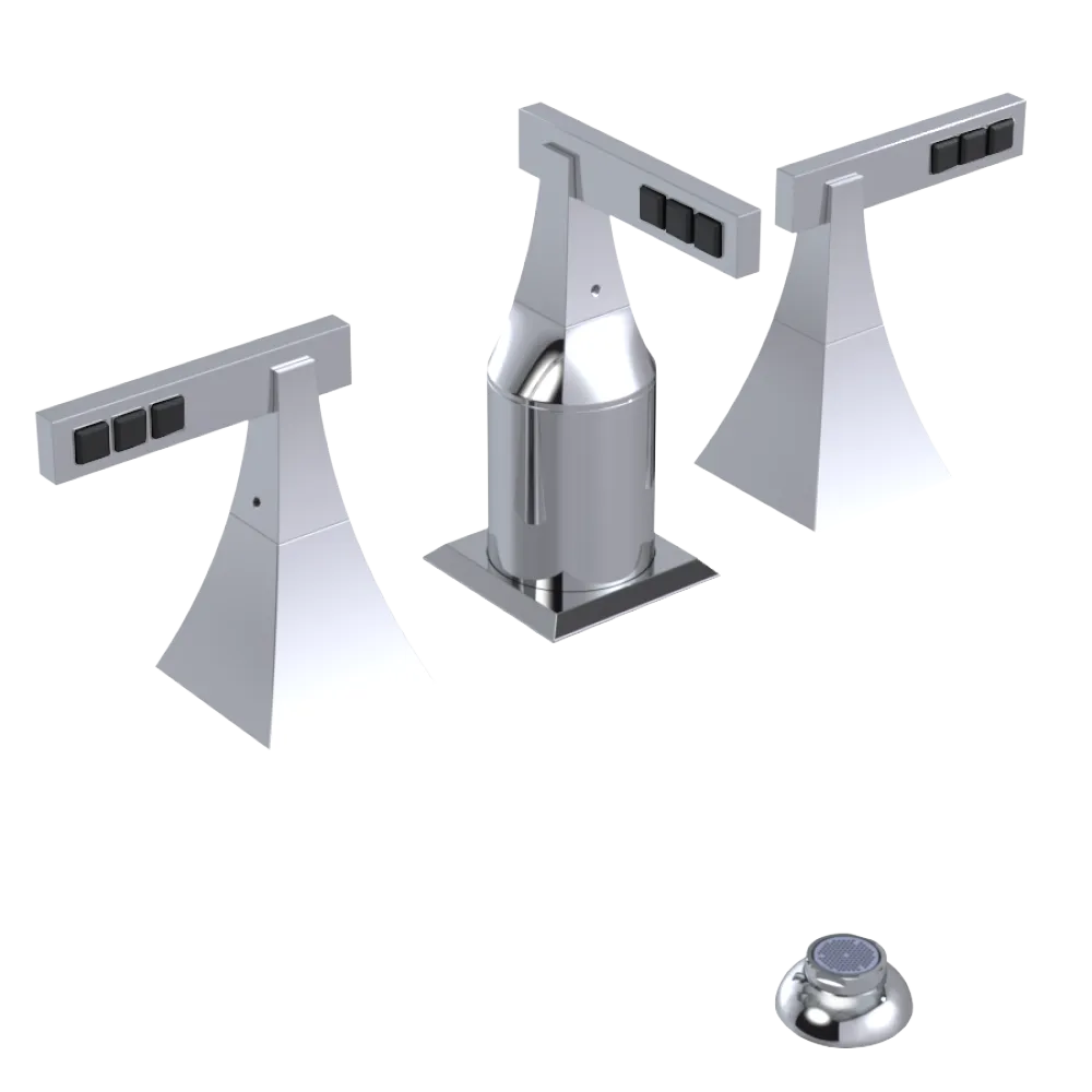 Rubinet Bidet Fitting with Spray, Diverter, and Vacum Breaker (Less Drain) Chrome