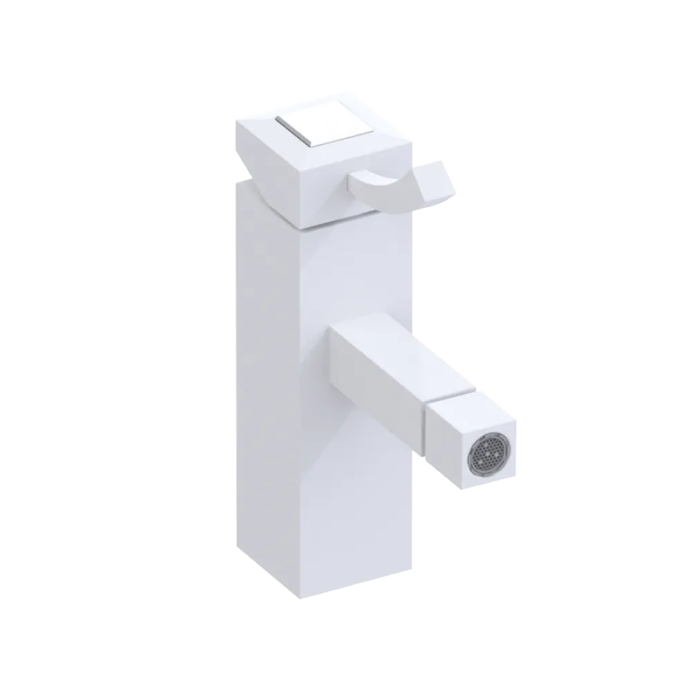 Rubinet Single Control Bidet Fitting (less drain) Matt White