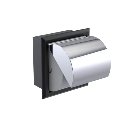 Rubinet RECESSED TOILET PAPER HOLDER Matt Black