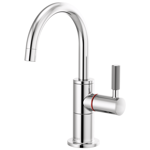 Brizo Instant Hot Faucet With Arc Spout And Knurled Handle