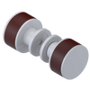 Rubinet Shower Door Knob (set) White