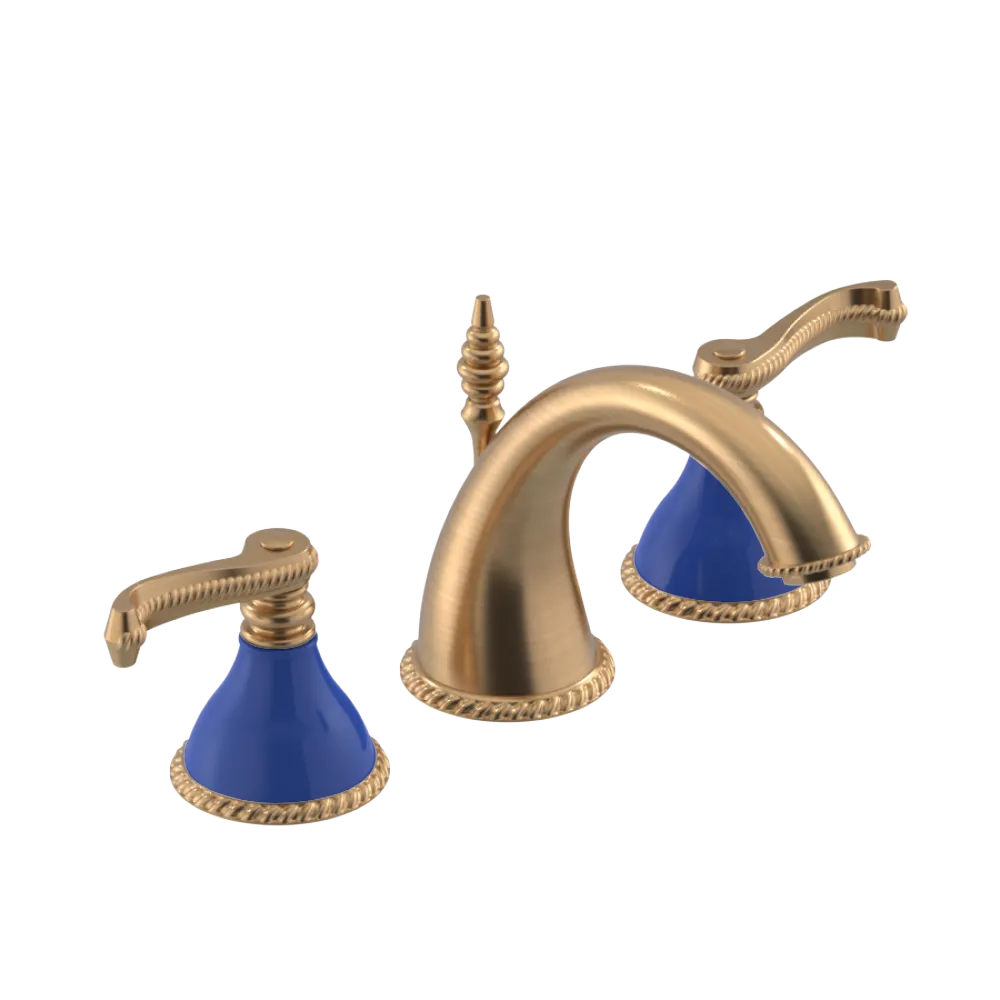 Rubinet Widespread Lav. Set. (less drain) Satin Gold