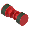 Rubinet Shower Door Knob (set) Red